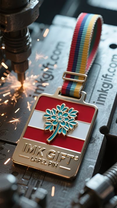 in983-Die-Widerstandsfähigkeit-des-Lebens-unter-der-rot-weißen-Flagge-das-Licht-der-Reise-geleitet-vom-Edelweiß-Gepäckanhänger