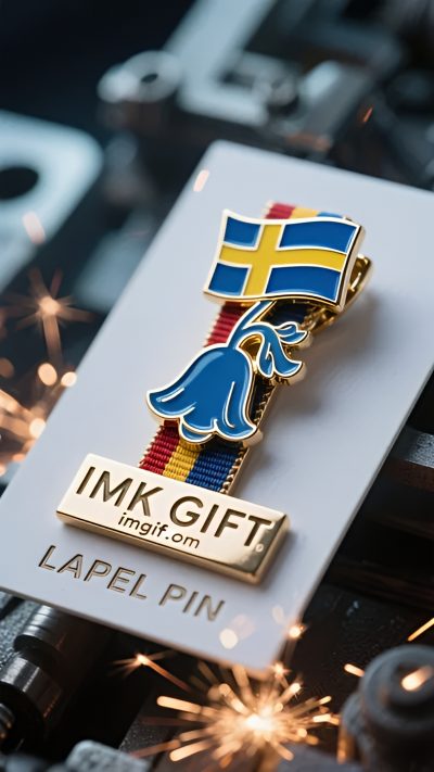 in992-Liljekonvalj-Slipsnål-och-Korsstjärna-Nordisk-Kraft-Blooming-in-Silence