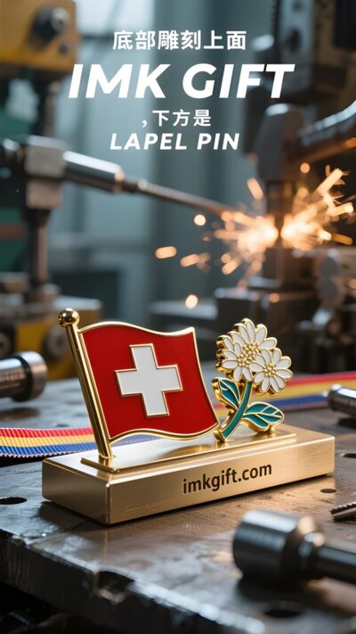 in987-Ewige-Blüte-unter-dem-rot-weißen-Kreuz-der-Schweizer-Geist-im-Briefbeschwerer-Edelweiß